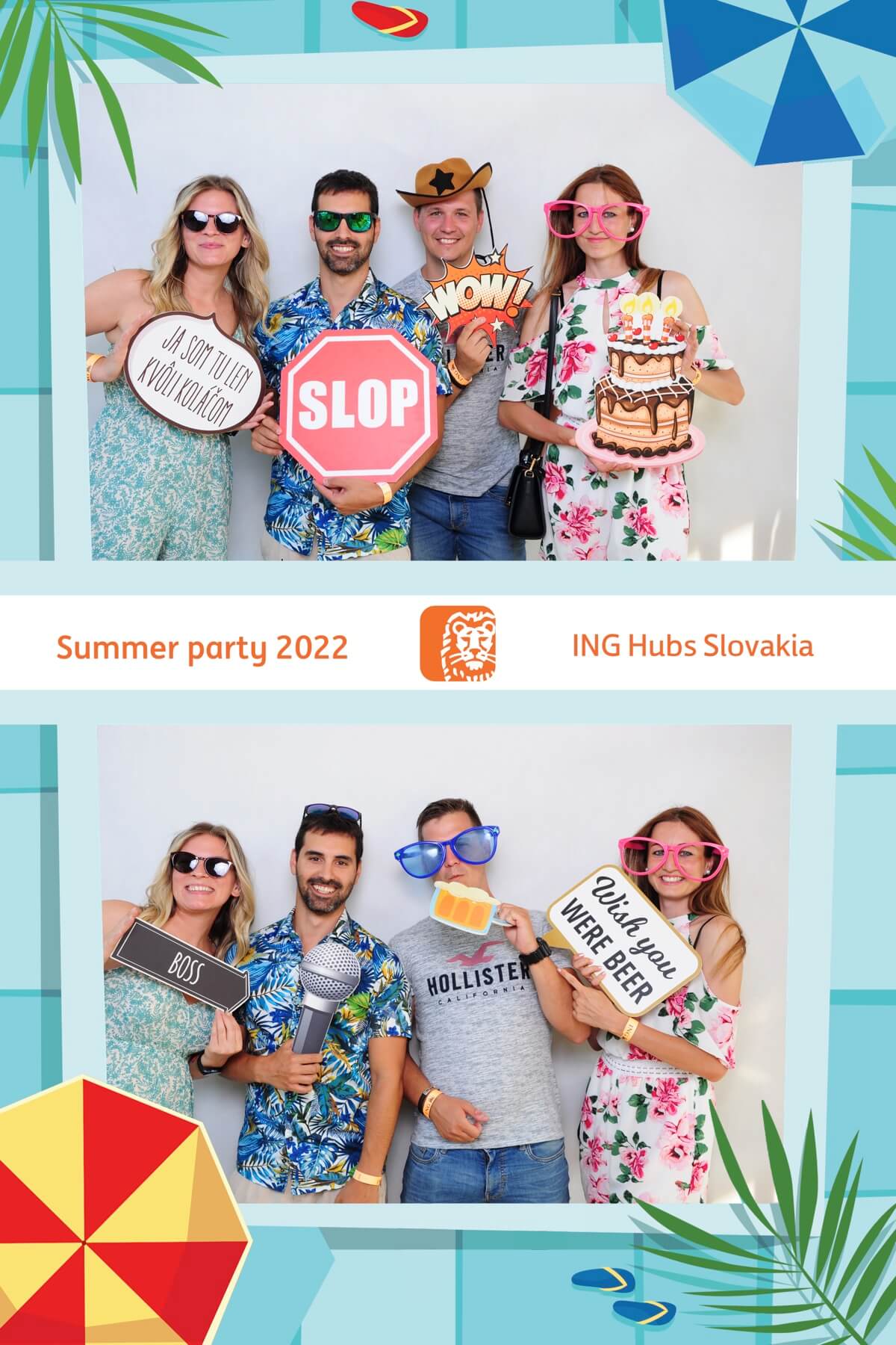 Fotobúdka a fotokútik Zoom in na ING summer party a teambuildingu na Dostihovej dráhe petržalka v Bratislave