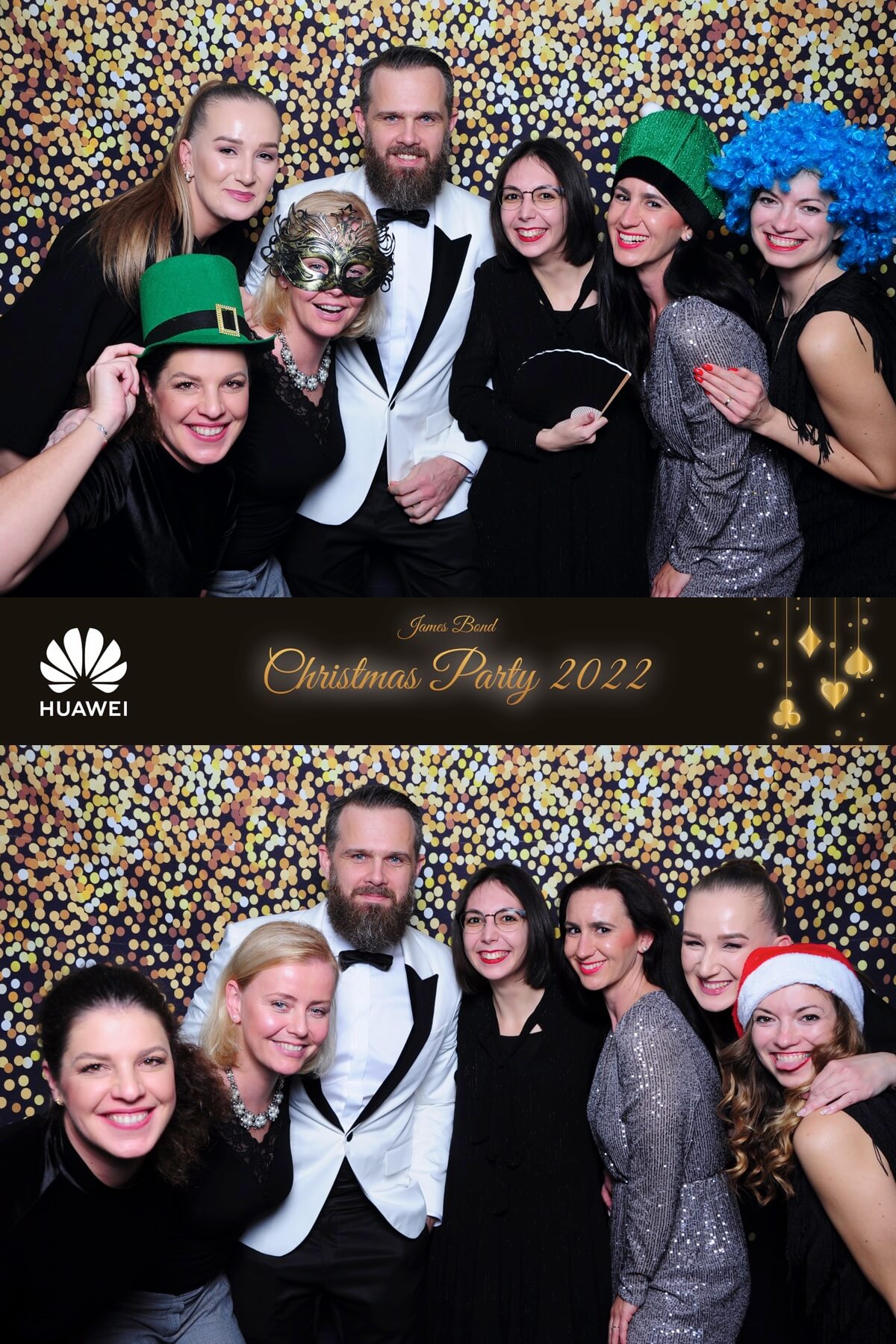 Fotokútik a fotobúdka Zoom in na Vianočnej firemnej párty v štýle James Bond v Restaurant Parlament Bratislava v Bratislave